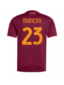 Moški Nogometna dresi replika AS Roma Gianluca Mancini #23 Domači 2025-26 Kratek rokav